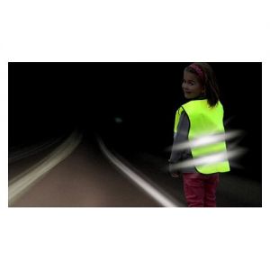 Vesta výstražná žlutá dětská S.O.R., dětská reflexní vesta , bezpečnostní dětská vesta ,dětská bezpečnostní vesta do silničního provozu