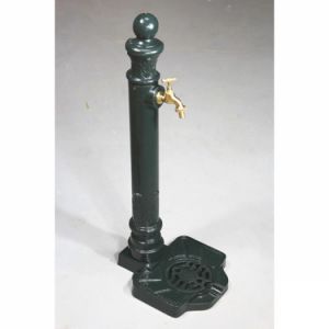 zahradní retro stojan s kohoutkem na vodu hydrant Výlevka s kohoutkem hydrant 32x78cm vzhled Litina 