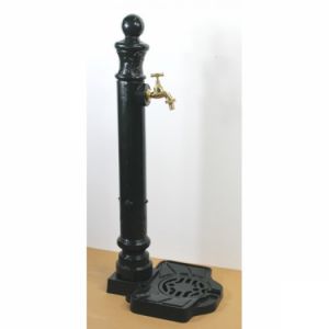 zahradní retro stojan s kohoutkem na vodu hydrant Výlevka s kohoutkem hydrant 32x78cm vzhled Litina 